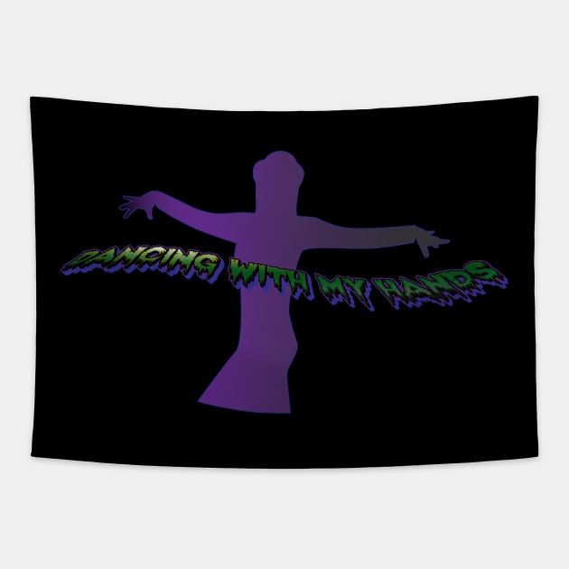 Goth Girl Dancing With Her Magic Hands Tapestry by K0tK0tu