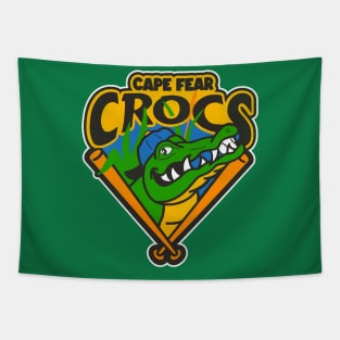 Defunct Cape Fear Crocs Baseball Team Tapestry