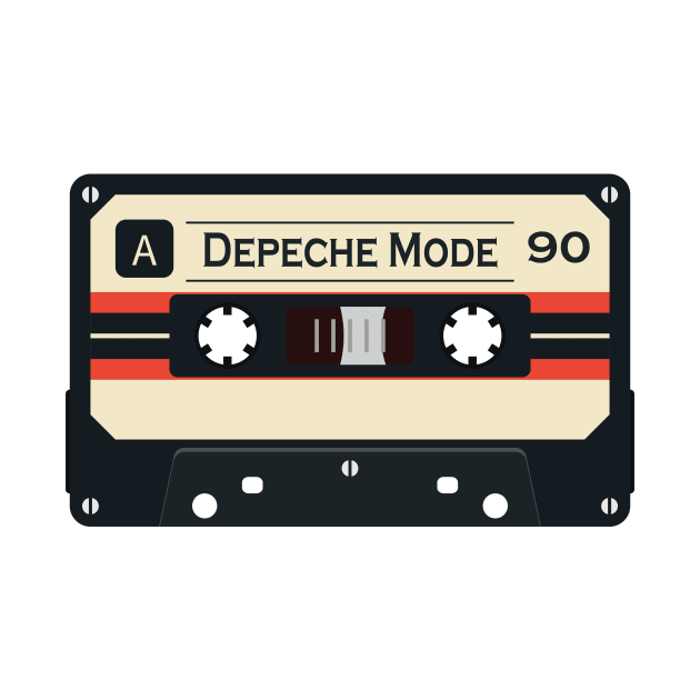 Depeche Mode Vintage Black Cassette Tape by Renungan Malam