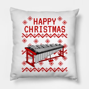 Vibraphone Ugly Christmas Vibraphonist Percussionist Musician Pillow