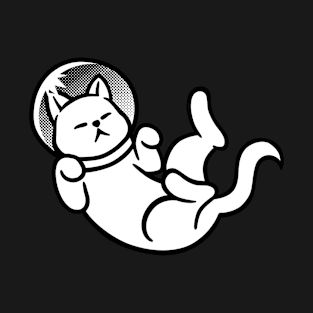 Minimalist Astronaut Cat by Tobe Fonseca T-Shirt