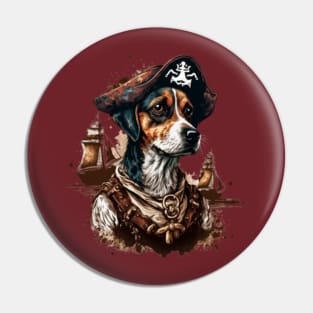 Dog Vintage Pirates Design Pin