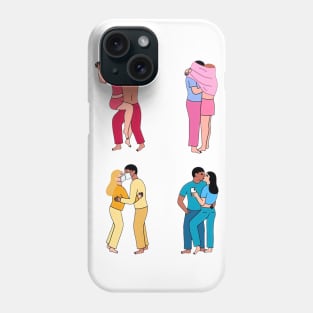 kissing story Phone Case