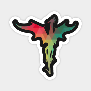 Rainbow pattern dragon Magnet