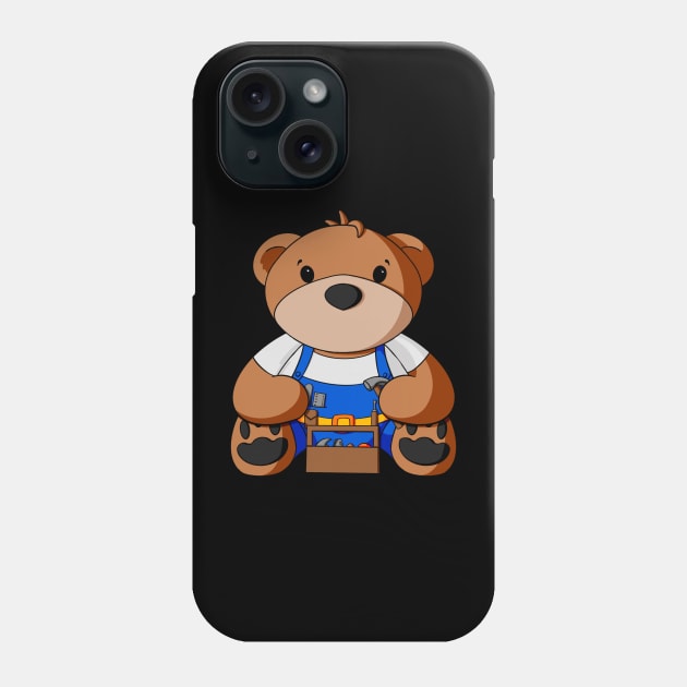 Handyman Teddy Bear Phone Case by Alisha Ober Designs