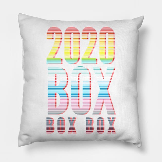 2020 Box Box Box Pillow by Worldengine