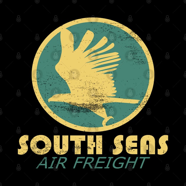 Vintage Travel - South Seas Air Freight (distressed) by TCP