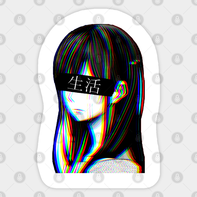IS THIS ART JAPANESE SAD JAPANESE ANIME AESTHETIC - Anime - Sticker | TeePublic IS THIS ART JAPANESE SAD JAPANESE ANIME AESTHETIC - Anime - Sticker | TeePublic