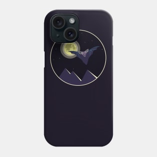 Bat in the moonlight Phone Case