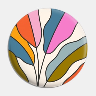 Colorful Botanical Abstract Leaves Pin