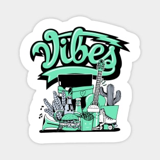 Vibes Mint Foam Shirt Magnet