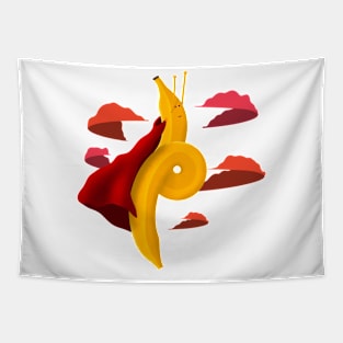 super banana flying Tapestry