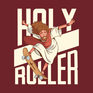 Holy Roller | Funny Skateboarding Jesus T-Shirt