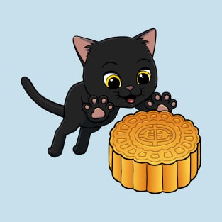 Bombay Cat excited to eat a Mooncake T-Shirt