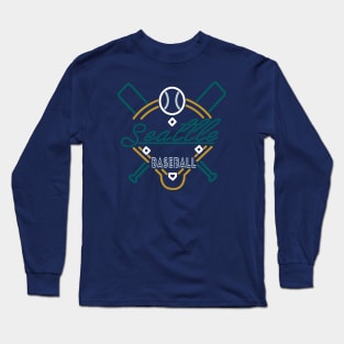 Knockdown Seattle Mariners Vintage Long Sleeve T-Shirt