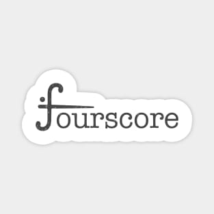 Fourscore (band) Logo Light Magnet