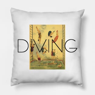 Diving Old School Pillow