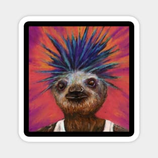 Punk Sloth Magnet