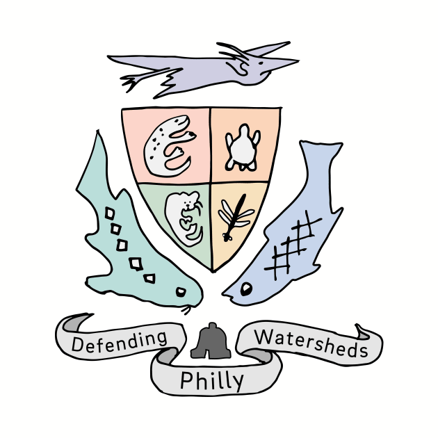 Defending Philly Watersheds Crest by Louis Cook