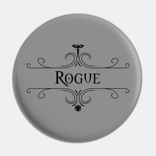 Rogue Dungeon & Dragons Class Pin by From the Dungeon