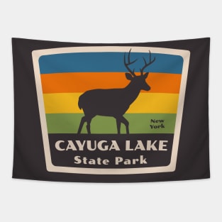 Cayuga Lake State Park New York Roaming Deer Tapestry