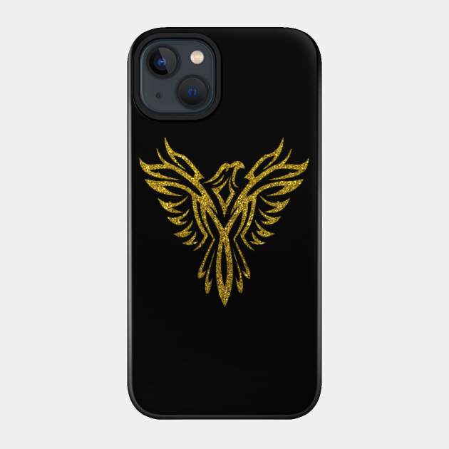 Stylish Gold Phoenix Mythical Bird Rising Born Again Gift - Phoenix - Phone Case