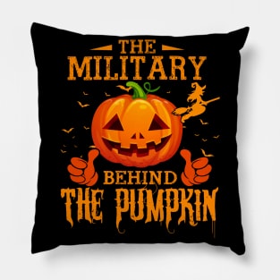 Mens The CHEF Behind The Pumpkin T shirt Funny Halloween T Shirt_MILITARY Pillow