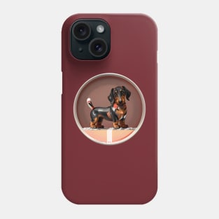 Cute Geometric Dachshund Phone Case