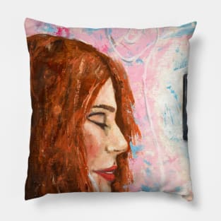 Girl listen music- Part I Pillow