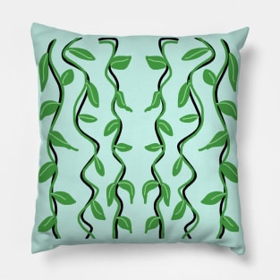Green Creepers Plants Pillow