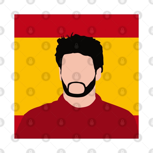 Carlos Sainz Face Art - Flag Edition by GreazyL