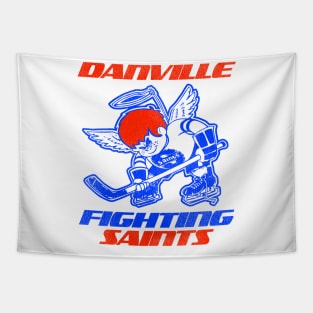 Defunct Danville Fighting Saints Hockey Team Tapestry