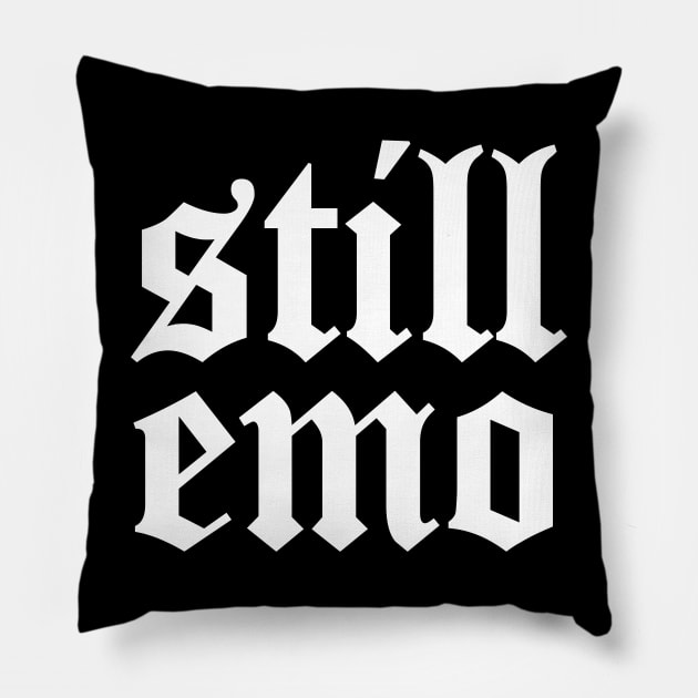 Still Emo Pillow by Riel