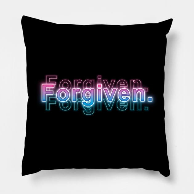 Forgiven Pillow by Sanzida Design