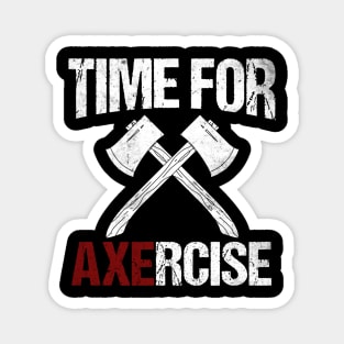 Funny Axe Throwing Pun Magnet