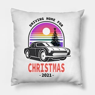 Driving home for Christmas Pillow