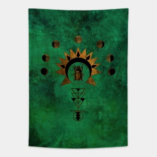 Egyptian Scarab - bronze version Tapestry