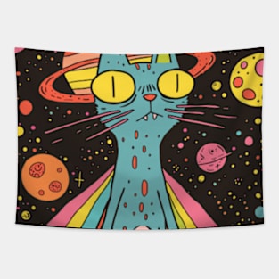 Cosmic Kitty Tapestry