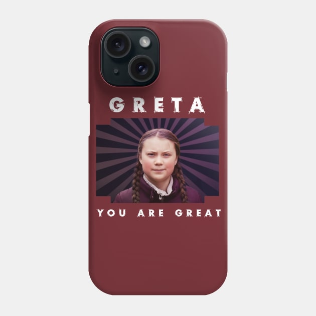 Greta Thunberg Phone Case by MadToys