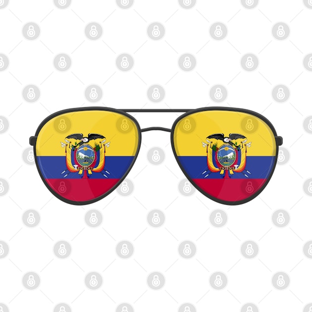 Ecuador Flag Sunglasses by BramCrye