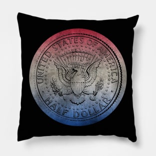 Patriotic Half-Dollar Theme Pillow