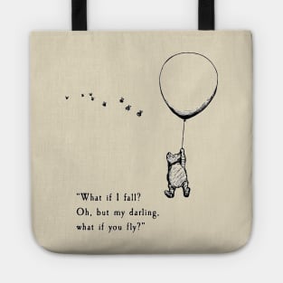 Winnie the pooh (white outline) Tote