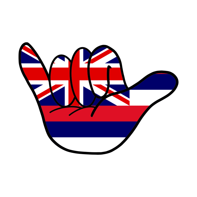 Hawai'i Flag Shaka by peachycrossing