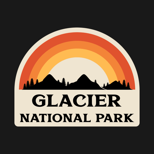 Glacier National Park Retro by Insert Place Here