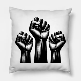 Black History Fists Pillow