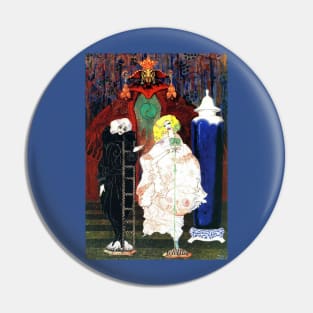 The Shepherdess and the Chimney Sweep - Harry Clarke Pin