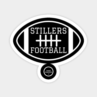 Stillers Football White Magnet