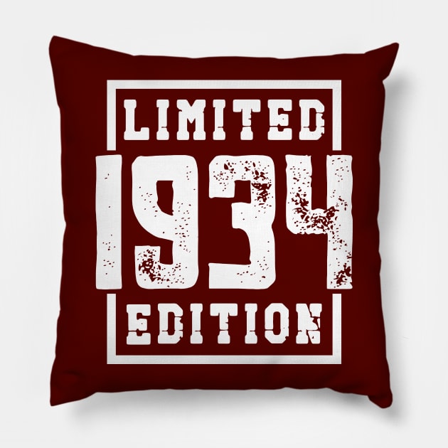 1934 Limited Edition Pillow by colorsplash