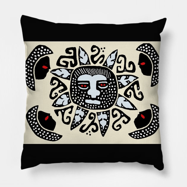 Kuna Indian Del Sol Pillow by Esprit-Mystique