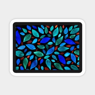 BLUE LEAVES Magnet